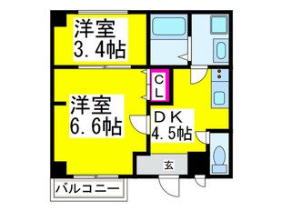 ｴﾇｴﾑｽﾜｻﾝﾄﾃﾞｨｽﾞﾕｲｯﾄの物件間取画像